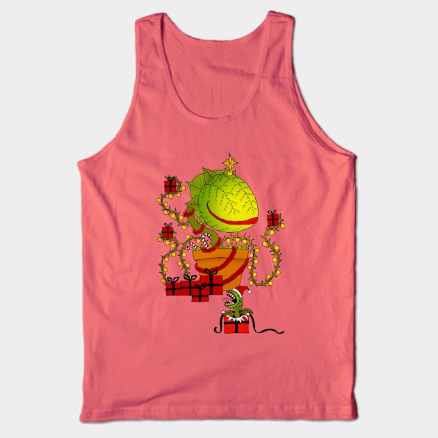 Christmas Flytrap Tank Top by djrbennett